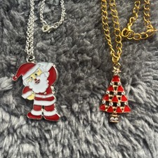 2 CHRISTMAS NECKLACES CHAIN