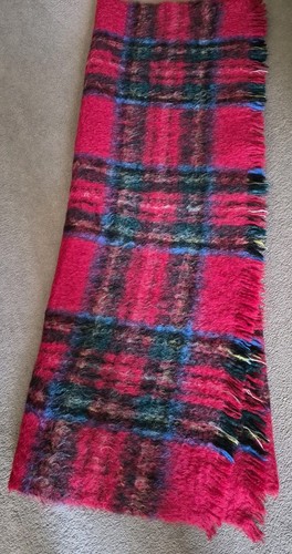 Vintage mohair blanket royal - mohair,