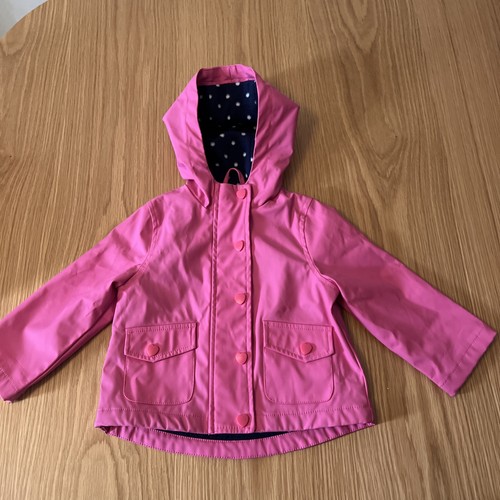 Girls coat pink hooded - girls,