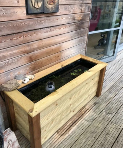 Slimline raised garden pond - raised,
