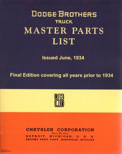 Dodge truck parts manual - dodge,