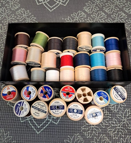 Vintage cotton reels sylko - reels, 30