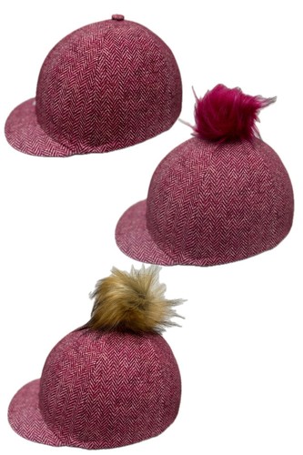 Tweed pink hat - silk, lycra