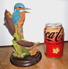 Large Country Artists Bird ~ Kingfisher In Bullrushes ~ CA533 ~ A.M ~ Rare