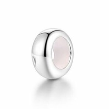 💖 PLAIN STOPPERS One 925 Genuine Sterling Silver Charm Bead fits Bracelet