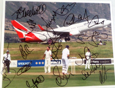 ENGLAND CRICKET, AUTOGRAPHED