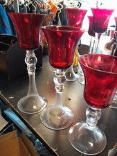 Ruby Red Tulip Shaped Candle