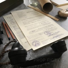 Prop Wartime 1940s Letters of