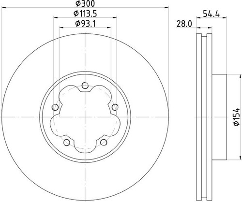 Mintex discs front - front, fits