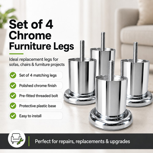 Set chrome sofa chair - chrome,