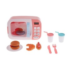 Mini Electric Microwave Oven Preschool Role Kid Kitchen Pretend Kids Toy