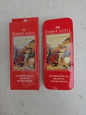 Faber Castell Mathematical Drawing Instrument Geometry Tin Box Unused,