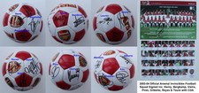 2003-04 Official Arsenal Invincibles Squad Signed Football inc. Henry & Bergkamp