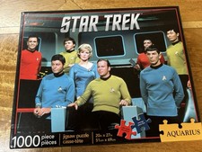 STAR TREK/AQUARIUS Original Series 1000 Piece Jigsaw Puzzle 20" X 27" COMPLETE