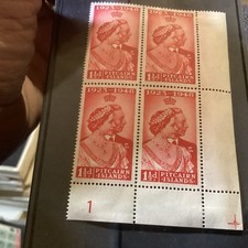 Pitcairn Islands 1948 Fine MLH Plate Blocks Of 4.