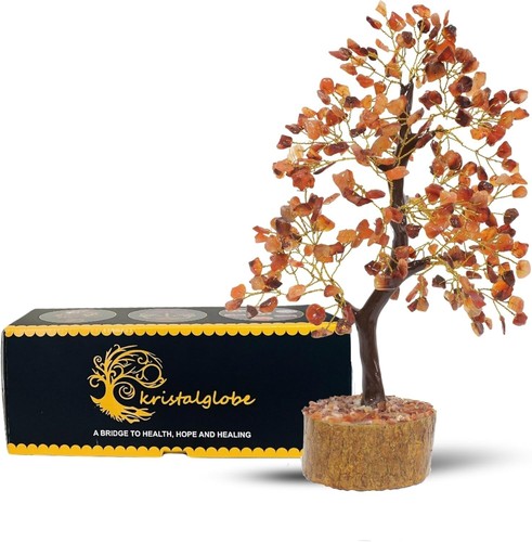 Carnelian crystal tree - ,