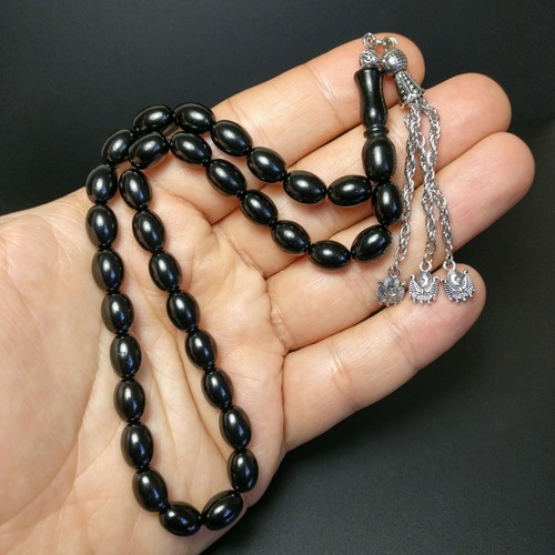 Jet worry beads prayer - beads,