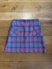 Boden Red And Blue Plaid Skirt