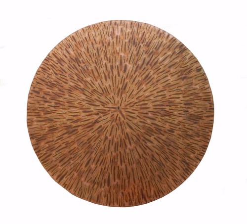 Mexican round copper table top - mexican,