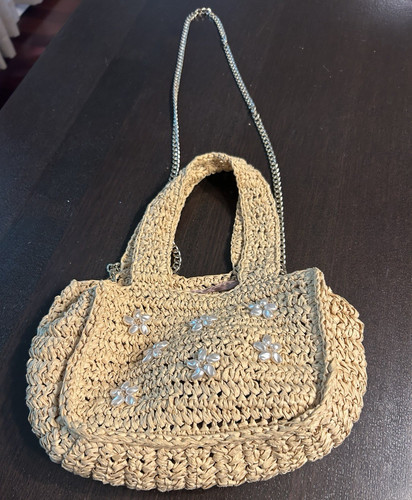 Zara beige raffia - zara, handle