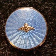 Sterling Silver & blue enamel