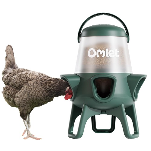 Omlet waste chicken feeder - omlet,