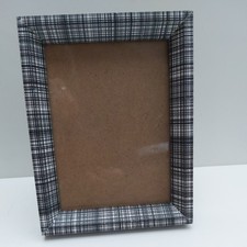 Black & White Plaid 7" x 5"