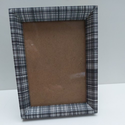 Black white plaid - plaid, 5"