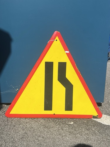 Vintage enamel road - enamel, sign