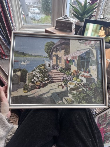 Vintage retro framed - retro, print