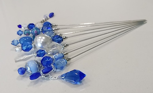 Vintage bead hatpins - 7,