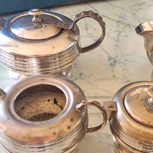 Silver plate tea coffee pots - tea,