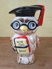 Wise Owl Ceramic Money Box