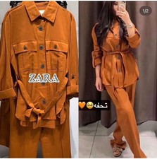 Zara Linen Blend Safari Shirt