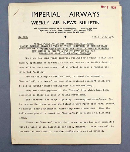 Imperial airways weekly air - airways,