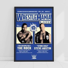 WWE Print - The Rock Stone