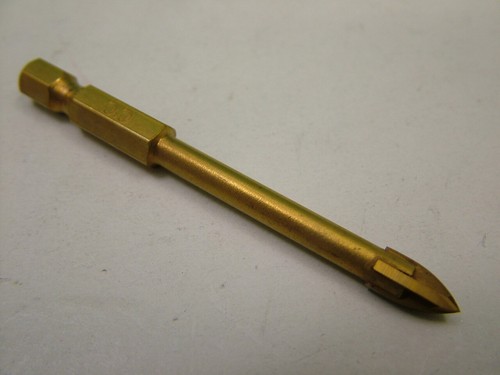 5mm titanium tile drill - tile, hole