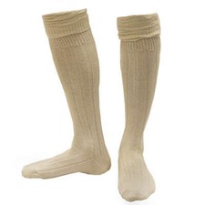 ADULT BAVARIAN SOCKS WHITE CREAM IVORY OKTOBERFEST SOCKS SCOTTISH KILT SOCKS