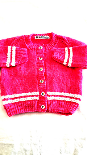 Hand knitted double knit - hand,