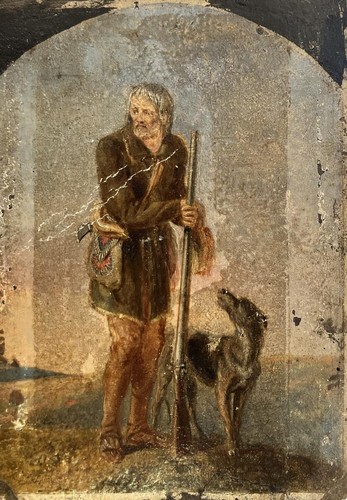 Antique oil painting - antique, &