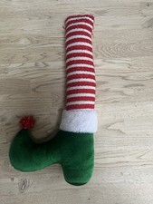 Elf Leg Plush Red White And