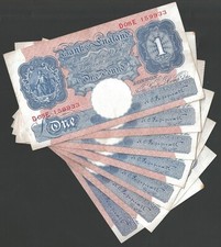 B249 PEPPIATT 1940 ONE POUND £1 BANKNOTE - SELECT YOUR NOTE