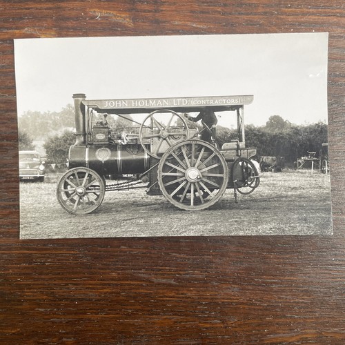 Vintage steam traction engine - vintage,