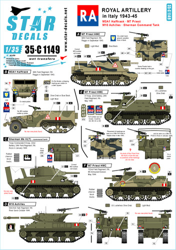 Star decals c1149 m7 - decals, 35-c1149,