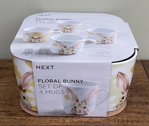 Next mugs floral bunny rabbits - mugs,
