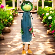 Tall Metal Blue Soggy Froggy