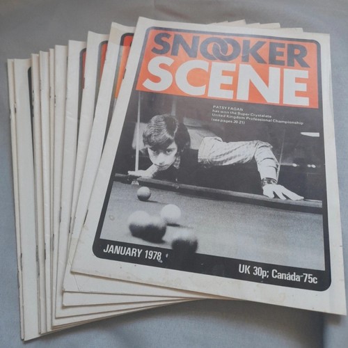 Snooker scene magazines 1978 - snooker,