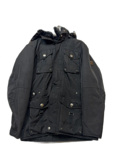 Wellensteyn black cotton parka - black,
