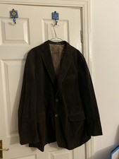 Oscar Jacobson Men’s Corduroy Brown Blazer Size 54 Big Size