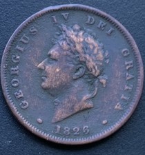 1826 Penny George IV Georgian